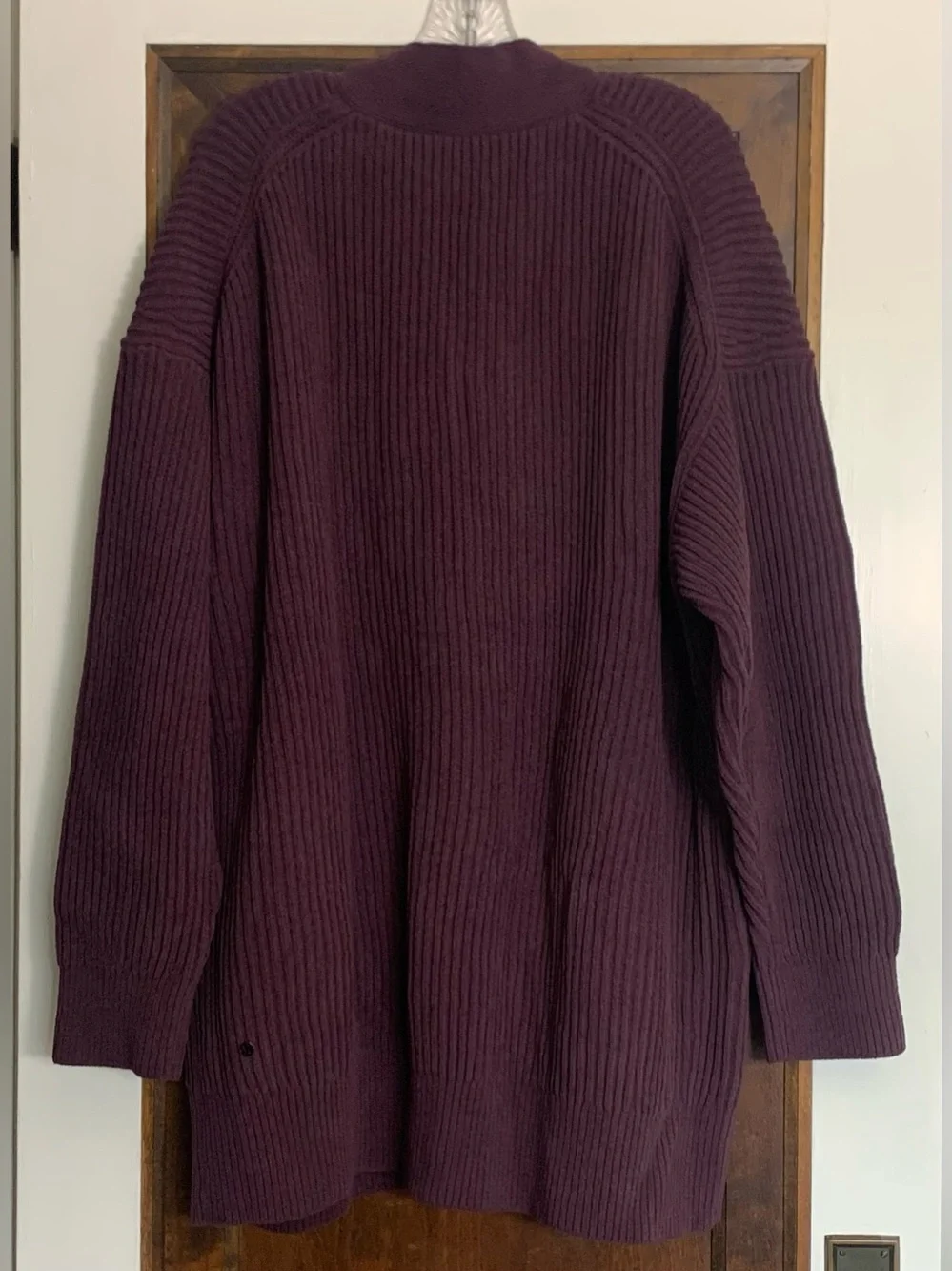 Lululemon Knit Button-Front Cardigan Burgundy XL Excellent Condition
